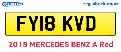 FY18KVD are the vehicle registration plates.