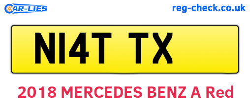 N14TTX are the vehicle registration plates.