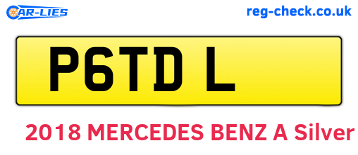 P6TDL are the vehicle registration plates.