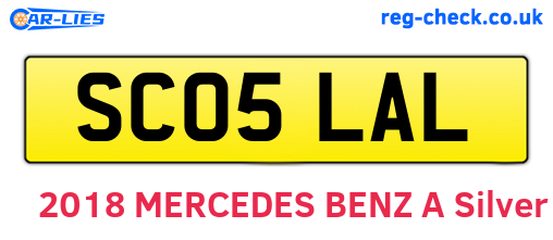SC05LAL are the vehicle registration plates.