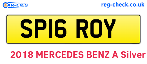 SP16ROY are the vehicle registration plates.