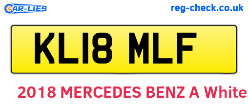 KL18MLF are the vehicle registration plates.