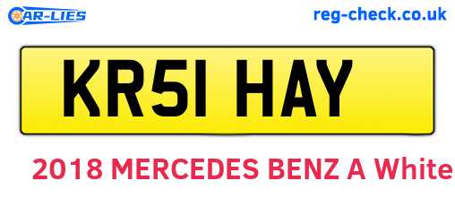 KR51HAY are the vehicle registration plates.