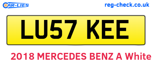 LU57KEE are the vehicle registration plates.