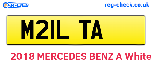 M21LTA are the vehicle registration plates.