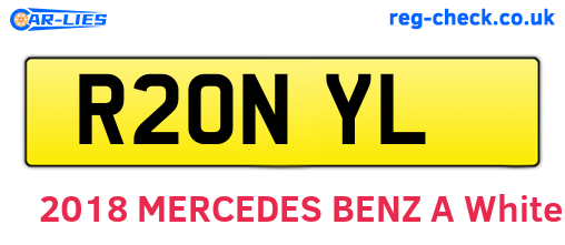 R20NYL are the vehicle registration plates.