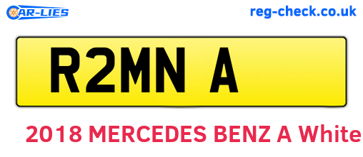 R2MNA are the vehicle registration plates.