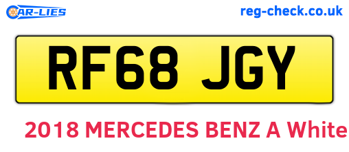 RF68JGY are the vehicle registration plates.