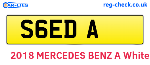 S6EDA are the vehicle registration plates.