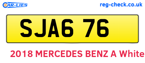 SJA676 are the vehicle registration plates.