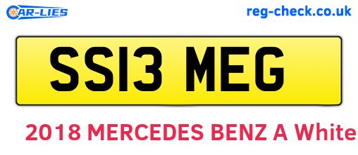 SS13MEG are the vehicle registration plates.