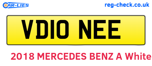 VD10NEE are the vehicle registration plates.