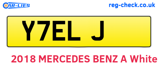 Y7ELJ are the vehicle registration plates.