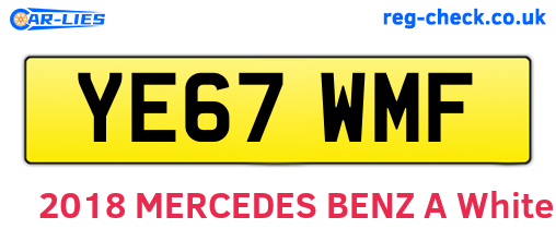 YE67WMF are the vehicle registration plates.