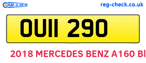 OUI1290 are the vehicle registration plates.