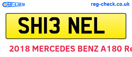 SH13NEL are the vehicle registration plates.