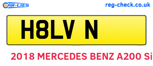 H8LVN are the vehicle registration plates.