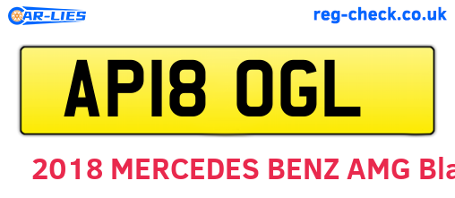 AP18OGL are the vehicle registration plates.