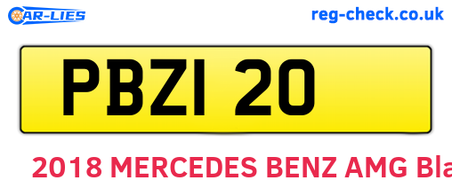 PBZ120 are the vehicle registration plates.