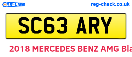 SC63ARY are the vehicle registration plates.