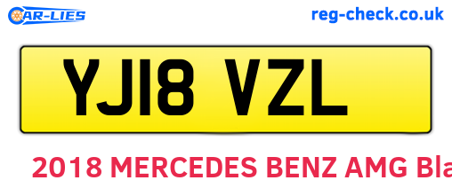 YJ18VZL are the vehicle registration plates.