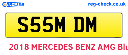 S55MDM are the vehicle registration plates.