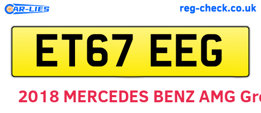 ET67EEG are the vehicle registration plates.