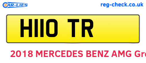 H11OTR are the vehicle registration plates.
