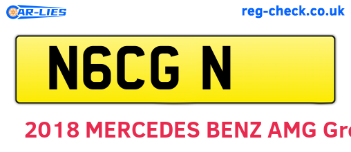N6CGN are the vehicle registration plates.
