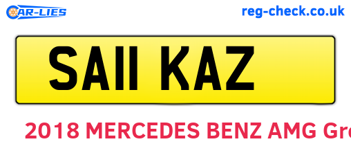 SA11KAZ are the vehicle registration plates.