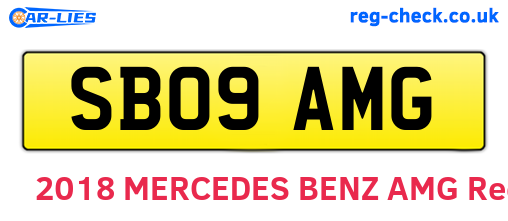SB09AMG are the vehicle registration plates.