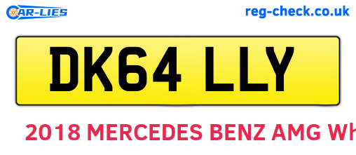 DK64LLY are the vehicle registration plates.
