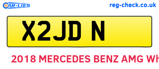 X2JDN are the vehicle registration plates.