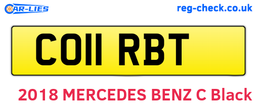 CO11RBT are the vehicle registration plates.