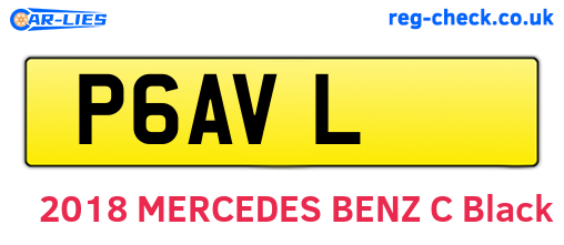 P6AVL are the vehicle registration plates.
