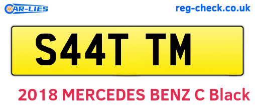 S44TTM are the vehicle registration plates.