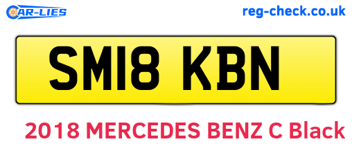 SM18KBN are the vehicle registration plates.