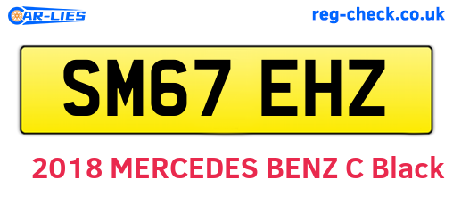 SM67EHZ are the vehicle registration plates.