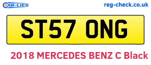 ST57ONG are the vehicle registration plates.
