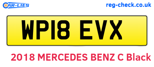 WP18EVX are the vehicle registration plates.