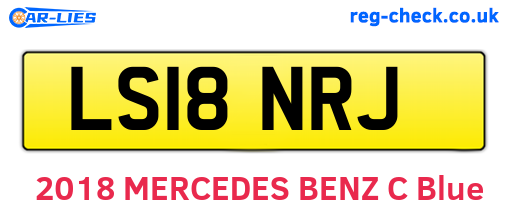 LS18NRJ are the vehicle registration plates.