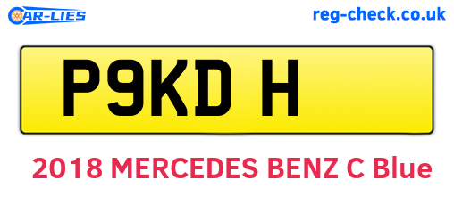 P9KDH are the vehicle registration plates.