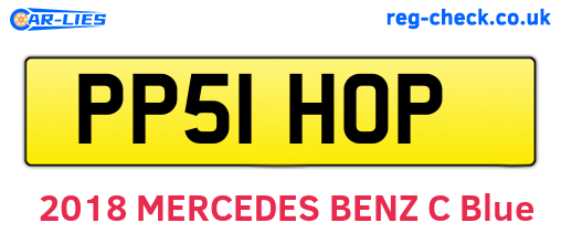 PP51HOP are the vehicle registration plates.