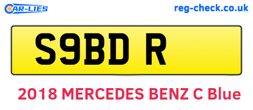 S9BDR are the vehicle registration plates.