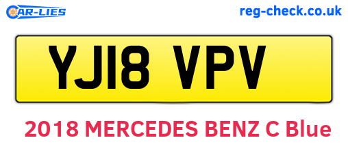 YJ18VPV are the vehicle registration plates.