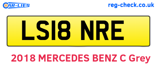 LS18NRE are the vehicle registration plates.