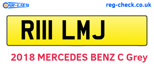 R111LMJ are the vehicle registration plates.