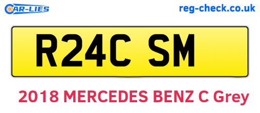 R24CSM are the vehicle registration plates.
