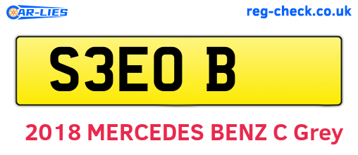 S3EOB are the vehicle registration plates.