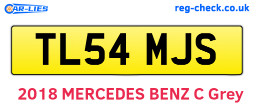 TL54MJS are the vehicle registration plates.